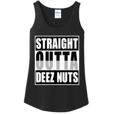 Straight Outta Deez Nuts Funny Deez Nuts Nutcracker Ladies Essential Tank