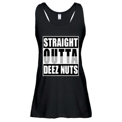 Straight Outta Deez Nuts Funny Deez Nuts Nutcracker Ladies Essential Flowy Tank