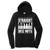 Straight Outta Deez Nuts Funny Deez Nuts Nutcracker Women's Pullover Hoodie