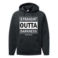 Straight Outta Darkness Biblical Verse Performance Fleece Hoodie