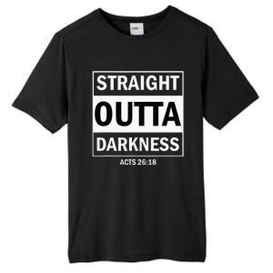 Straight Outta Darkness Biblical Verse Tall Fusion ChromaSoft Performance T-Shirt