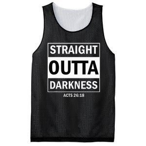 Straight Outta Darkness Biblical Verse Mesh Reversible Basketball Jersey Tank