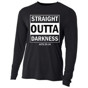 Straight Outta Darkness Biblical Verse Cooling Performance Long Sleeve Crew