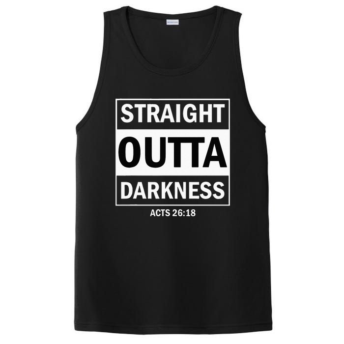 Straight Outta Darkness Biblical Verse PosiCharge Competitor Tank