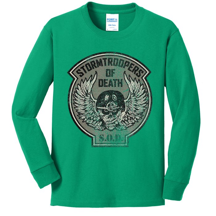 Stormtroopers Of Death Skull & Wings Kids Long Sleeve Shirt