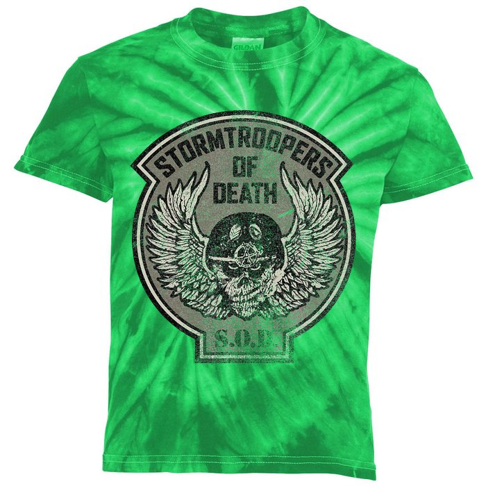 Stormtroopers Of Death Skull & Wings Kids Tie-Dye T-Shirt