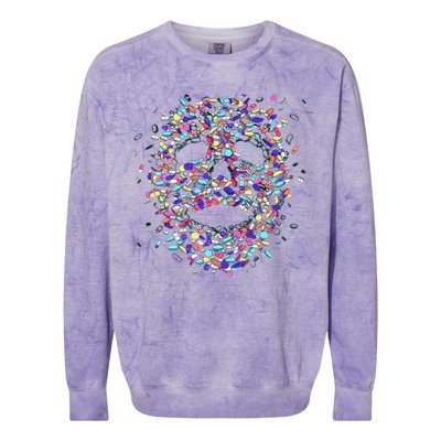 Skull On Drugs Colorblast Crewneck Sweatshirt