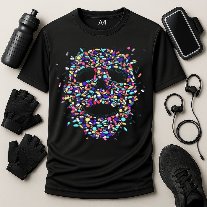 Skull On Drugs Cooling Performance Crew T-Shirt