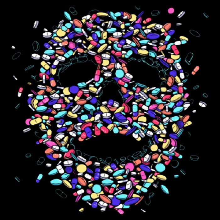 Skull On Drugs Cooling Performance Crew T-Shirt