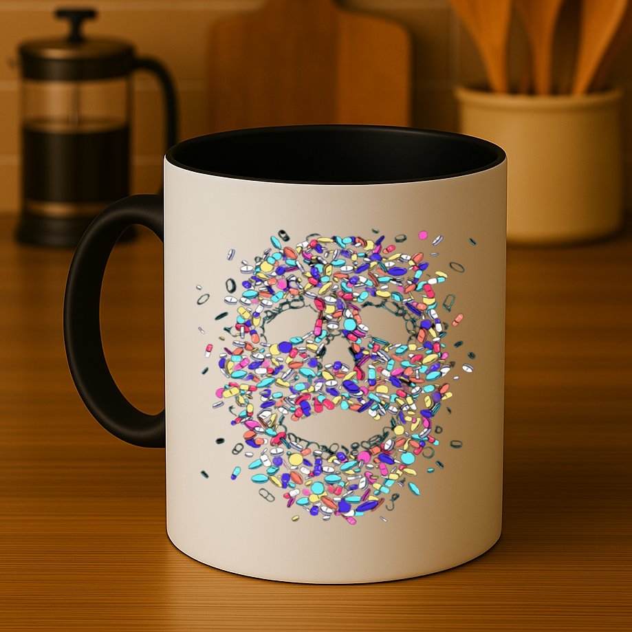 Skull On Drugs Mug