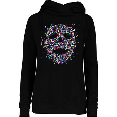 Skull On Drugs Womens Funnel Neck Pullover Hood