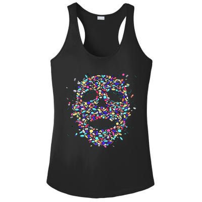 Skull On Drugs Ladies PosiCharge Competitor Racerback Tank