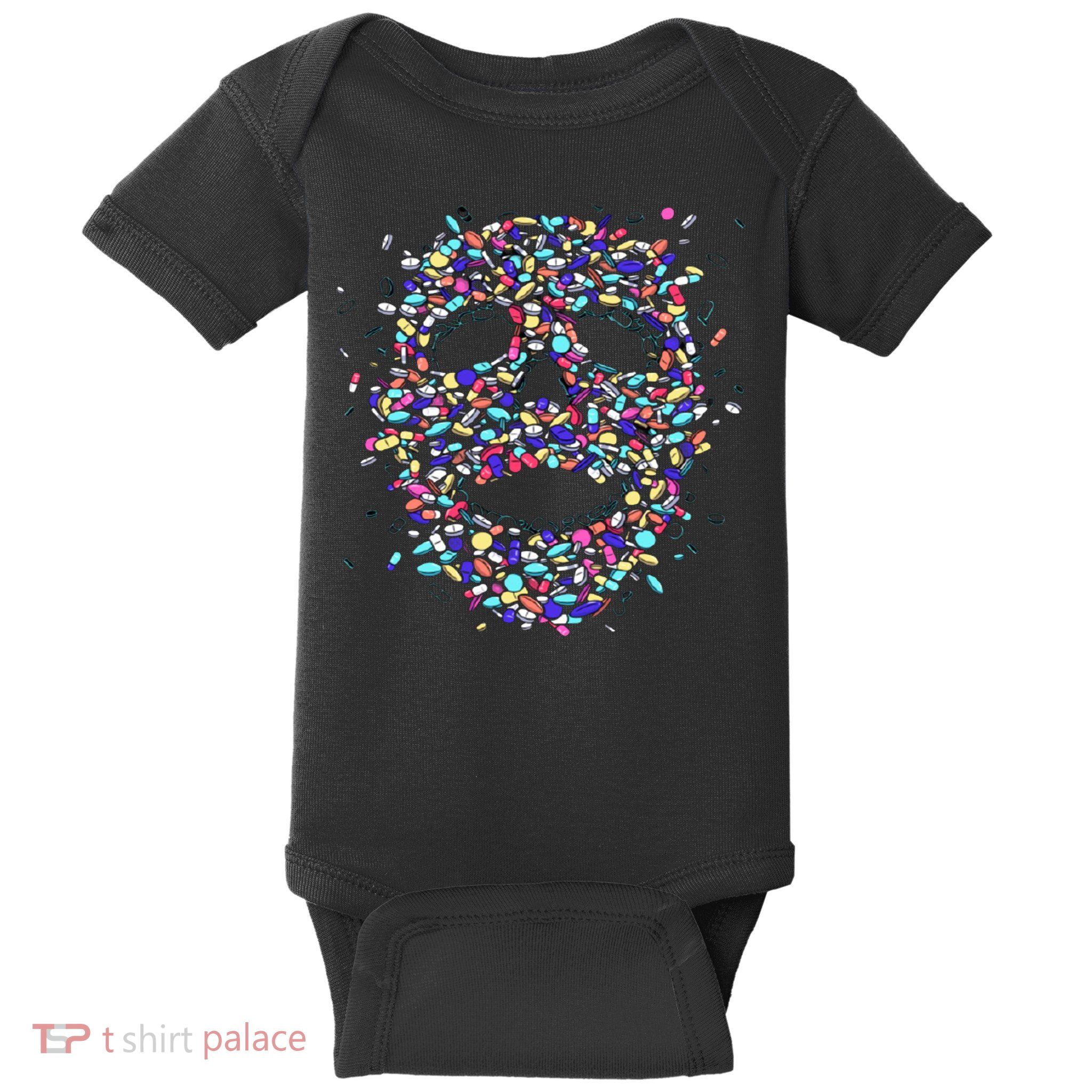 Skull On Drugs Baby Bodysuit