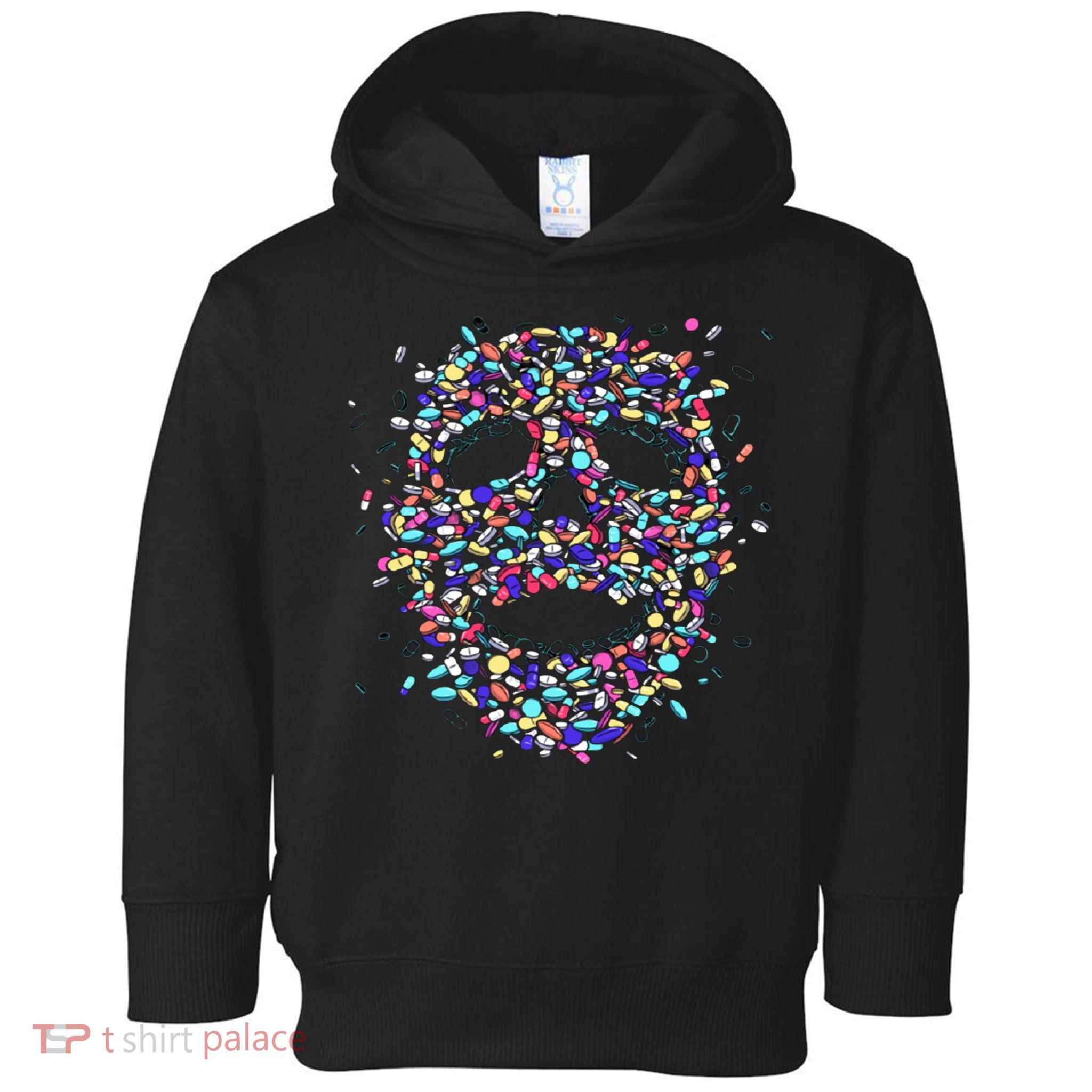 Skull On Drugs Toddler Hoodie