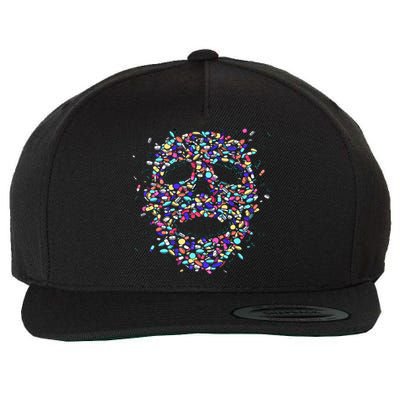 Skull On Drugs Wool Snapback Cap