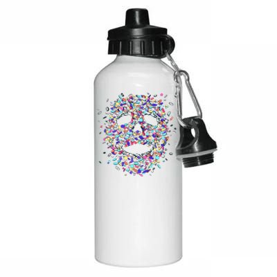 Skull On Drugs Aluminum Water Bottle 