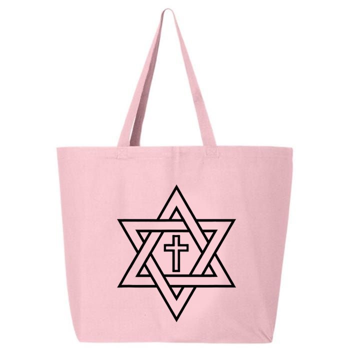 Star Of David With Cross A Gift 25L Jumbo Tote