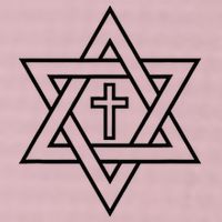 Star Of David With Cross A Gift 25L Jumbo Tote