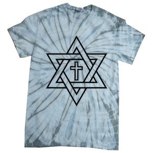 Star Of David With Cross A Gift Tie-Dye T-Shirt