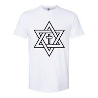 Star Of David With Cross A Gift Softstyle CVC T-Shirt