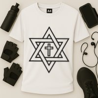Star Of David With Cross A Gift Cooling Performance Crew T-Shirt