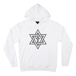 Star Of David With Cross A Gift Hoodie