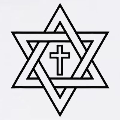 Star Of David With Cross A Gift T-Shirt