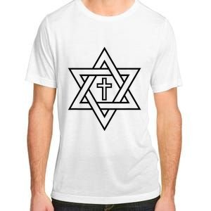 Star Of David With Cross A Gift Adult ChromaSoft Performance T-Shirt