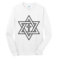 Star Of David With Cross A Gift Tall Long Sleeve T-Shirt