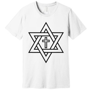 Star Of David With Cross A Gift Premium T-Shirt