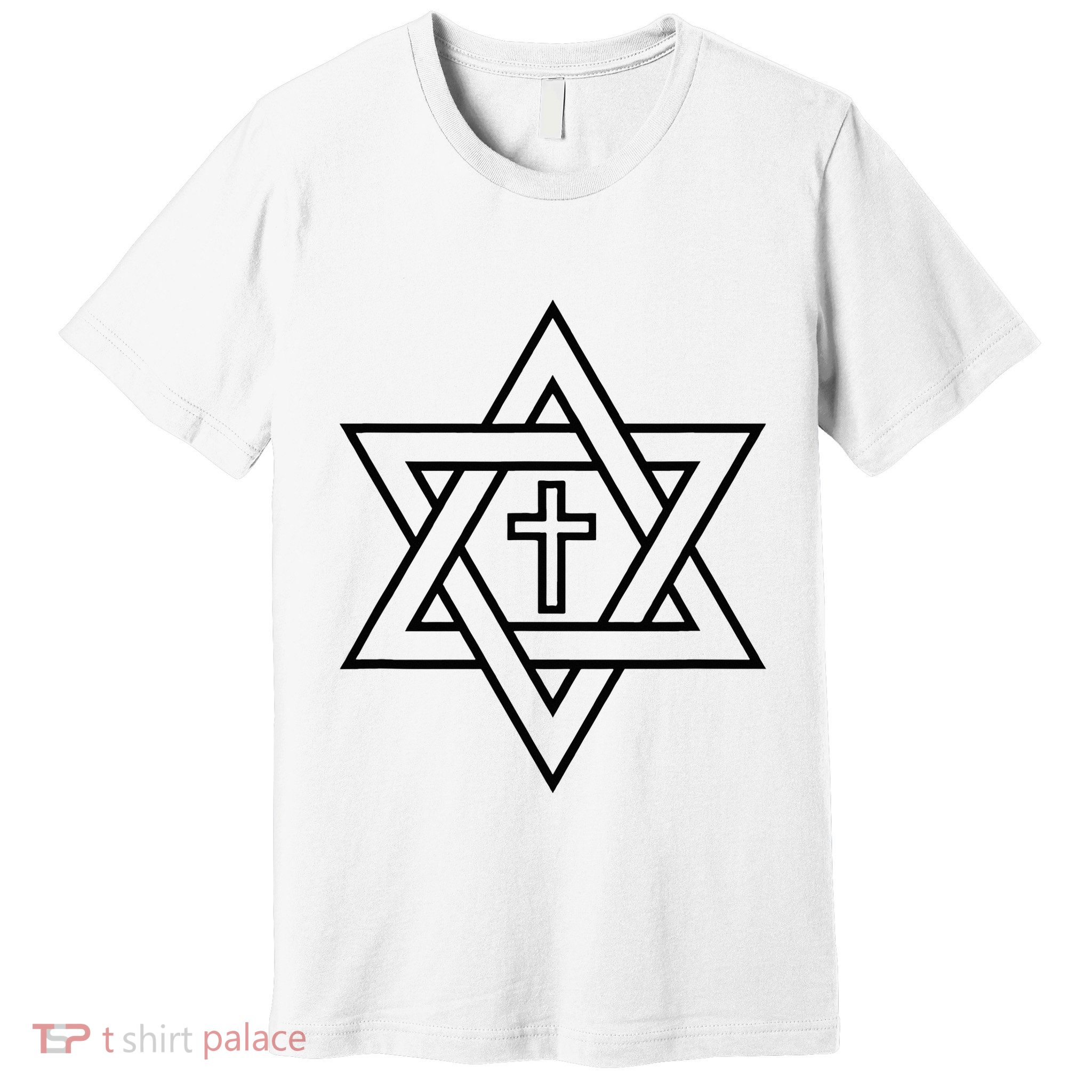 Star Of David With Cross A Gift Premium T-Shirt