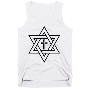 Star Of David With Cross A Gift Tank Top