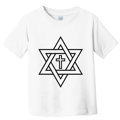 Star Of David With Cross A Gift Toddler T-Shirt