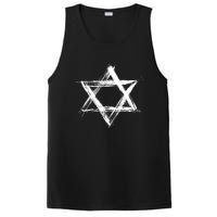 Star Of David Pride Israel Jewish Israeli Flag Brush Stroke PosiCharge Competitor Tank