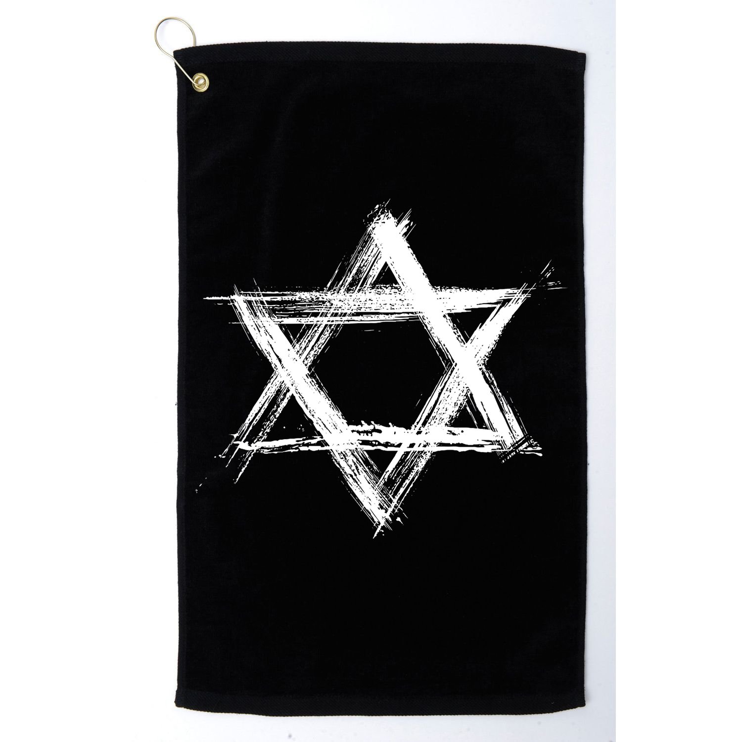 Star Of David Pride Israel Jewish Israeli Flag Brush Stroke Golf Towel