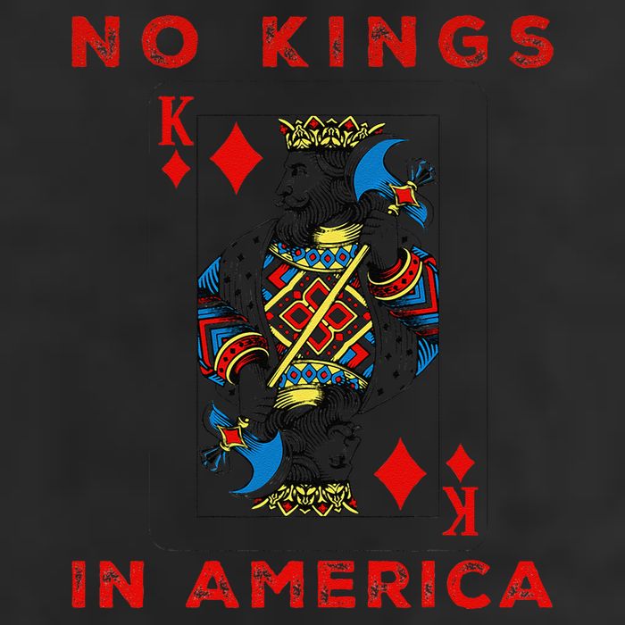 Save Our Democracy No Kings In America Statement 7 Panel Mesh Trucker Snapback Hat