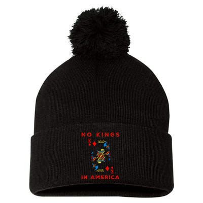 Save Our Democracy No Kings In America Statement Pom Pom 12in Knit Beanie
