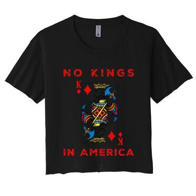 Save Our Democracy No Kings In America Statement Crop Top