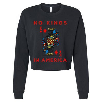 Save Our Democracy No Kings In America Statement Cropped Pullover Crew