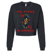 Save Our Democracy No Kings In America Statement Cropped Pullover Crew