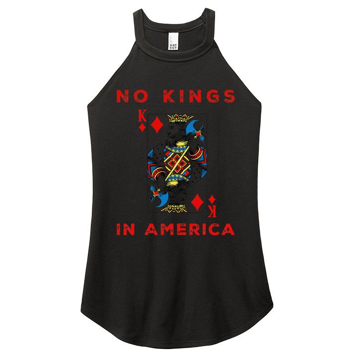 Save Our Democracy No Kings In America Statement Women's Perfect Tri Rocker Tank