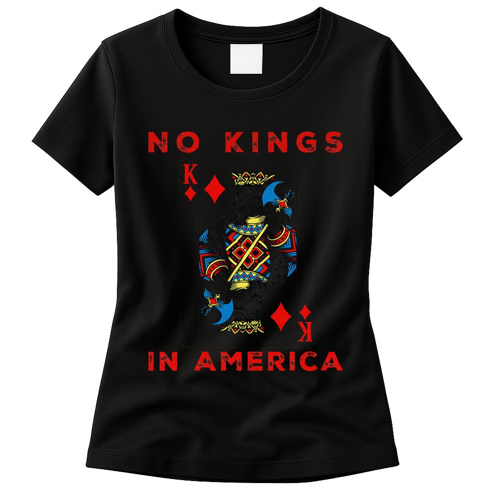 Save Our Democracy No Kings In America Statement Womens T-Shirt