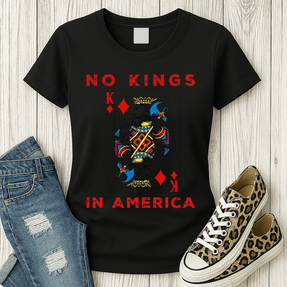 Save Our Democracy No Kings In America Statement Womens T-Shirt