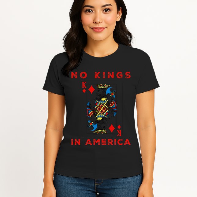 Save Our Democracy No Kings In America Statement Womens T-Shirt