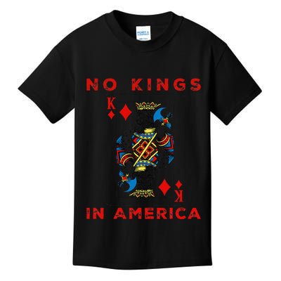 Save Our Democracy No Kings In America Statement Kids T-Shirt