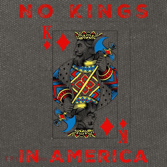 Save Our Democracy No Kings In America Statement Cotton Canvas Backpack