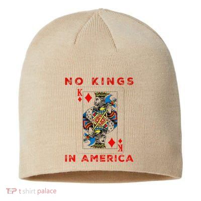 Save Our Democracy No Kings In America Statement Sustainable Beanie