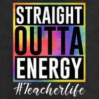 Straight Outta Energy Teacherlife 7 Panel Mesh Trucker Snapback Hat