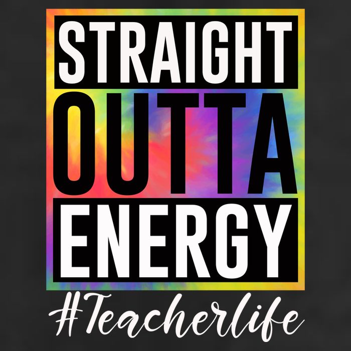 Straight Outta Energy Teacherlife 7 Panel Mesh Trucker Snapback Hat