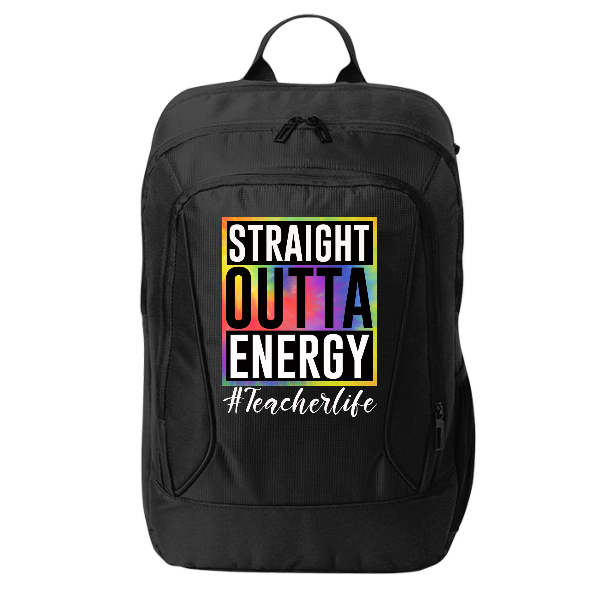 Straight Outta Energy Teacherlife City Backpack